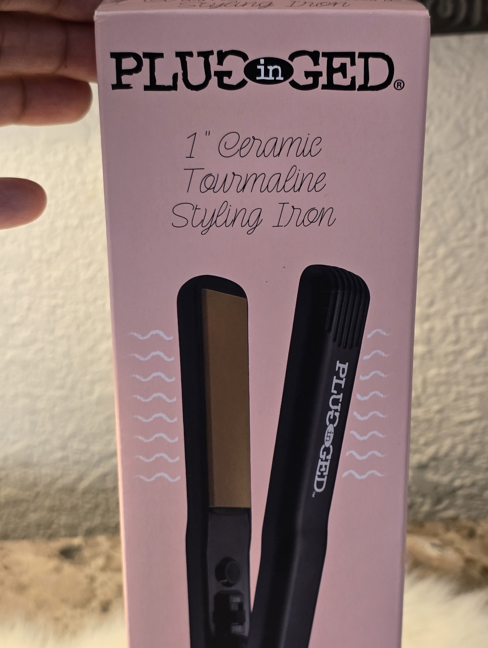 Plugged In HeatMaster 1 Inch Ceramic Tourmaline Flat Iron All hair types NIB - Picture 8 of 9